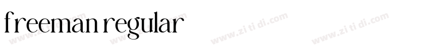 freeman regular字体转换 freeman regular字体转换